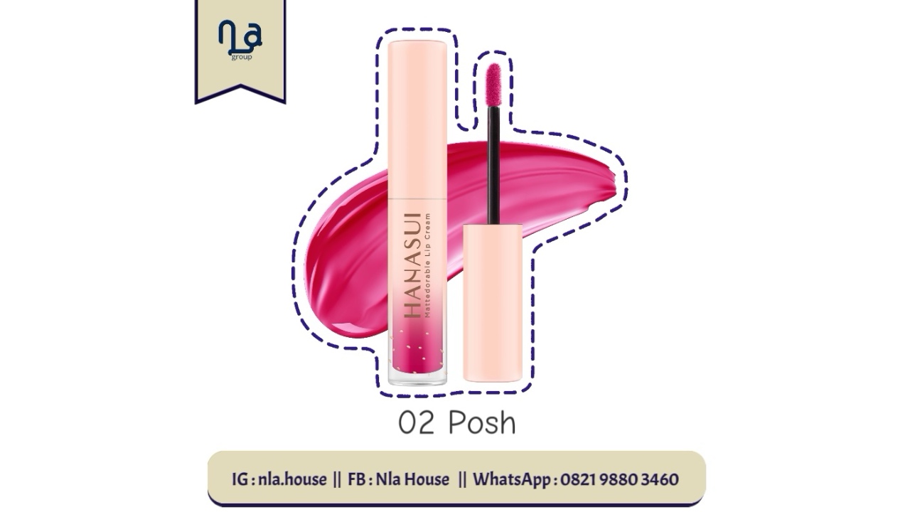 Hanasui Mattedorable Lip Cream 02 Posh