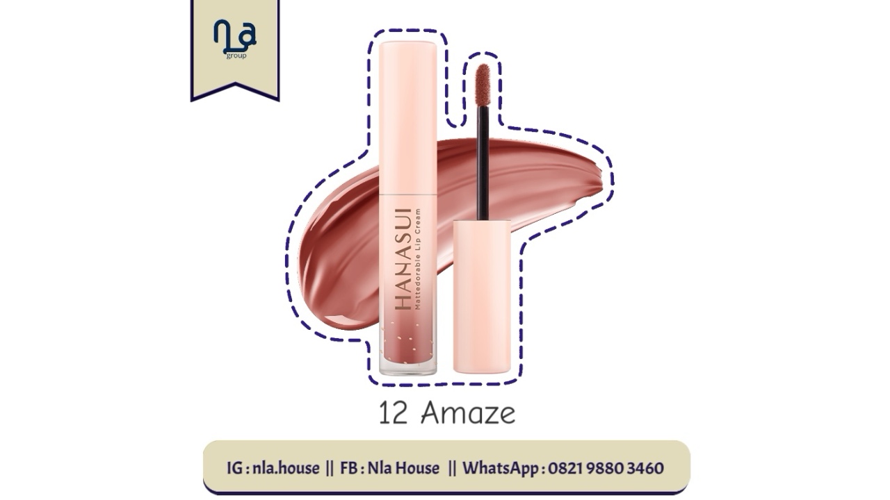 Hanasui Mattedorable Lip Cream 12 Amaze