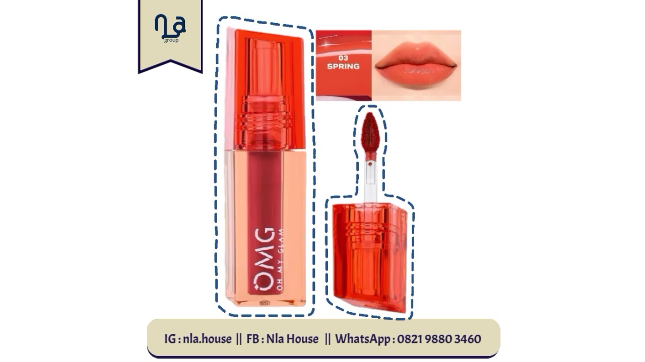 OMG Oh My Glam Glassy Lip Tint-03 Spring