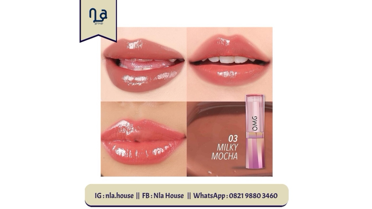 OMG Oh My Glam Gloss Up Tinted Lip Balm-03 Milky Mocha