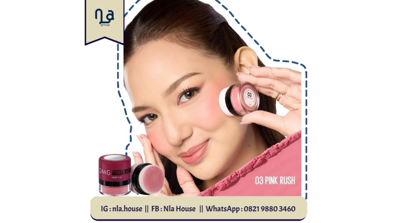 OMG Oh My Glam Powerlast Blush To Go-03 Pink Rush