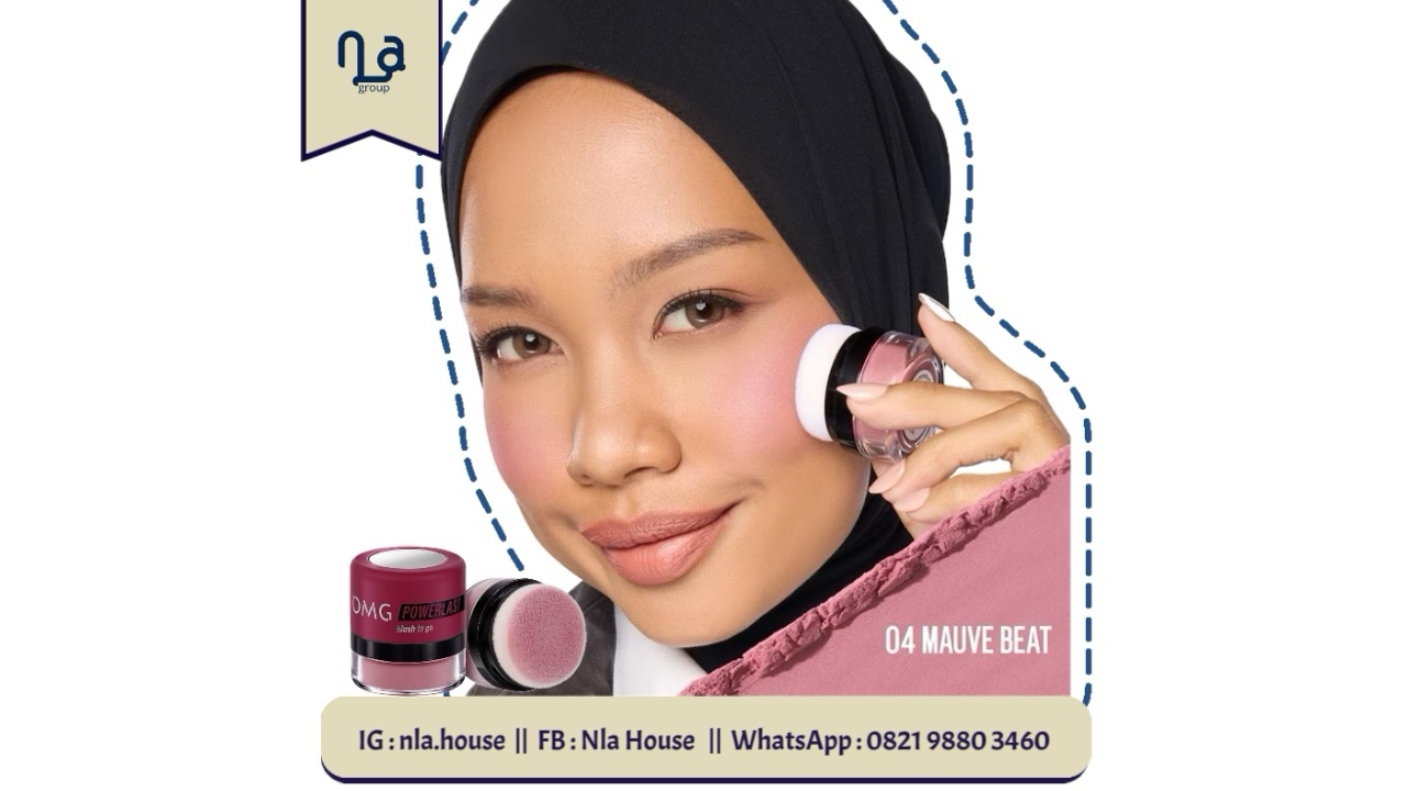 OMG Oh My Glam Powerlast Blush To Go-04 Mauve Beat