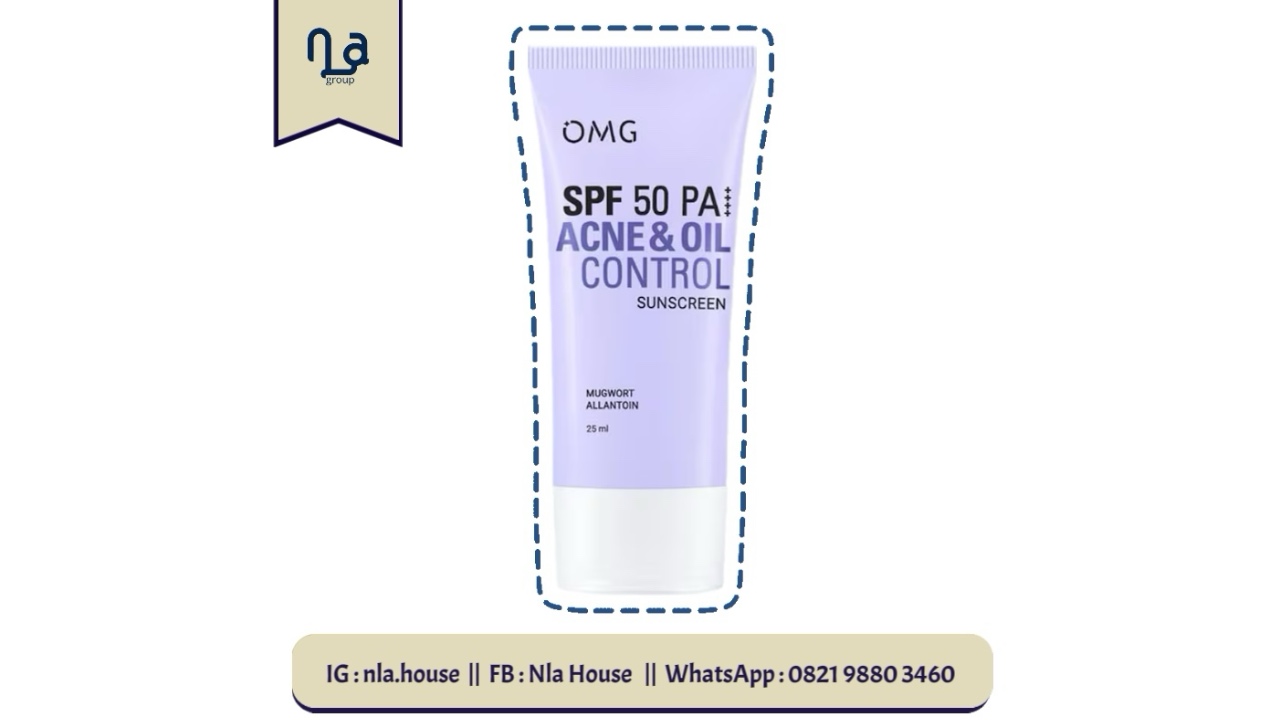 OMG Oh My Glow Acne & Oil Control UV Barrier Sunscreen SPF 50 PA++++ 25ml