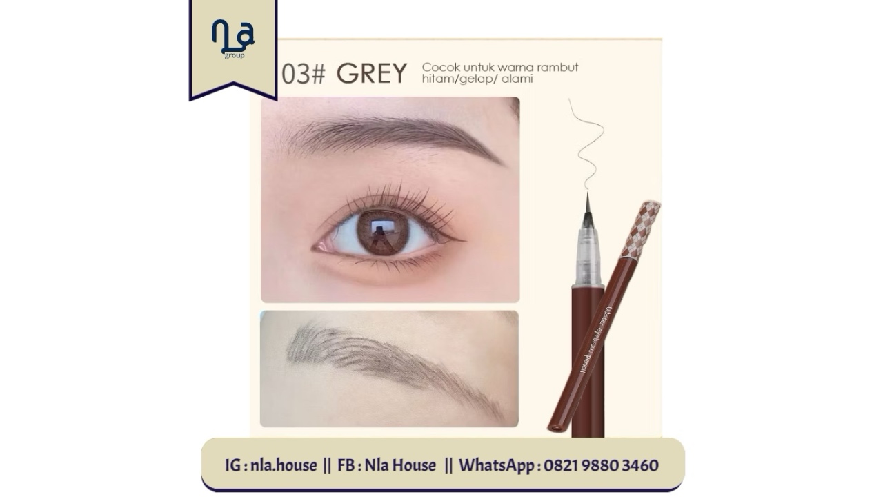 Biya Eyebrow Pen Eyeliner-103 Grey
