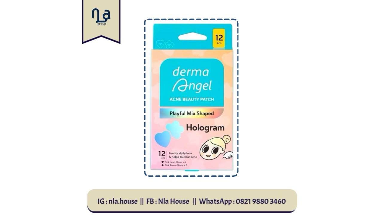Derma Angel Acne Beauty Patch Hologram-Heart & Flower)